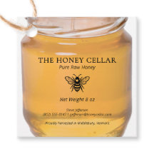 Apiary Beekeeper Honey Artisan Custom Logo Jar Tag