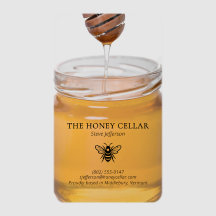 Apiary Beekeeper Honey Jar Artisan Custom Logo