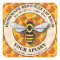 Apiary Bee's Wax Lip Balm Label Honeycomb Template