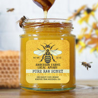 Apiary Étiquettes | Honeybee Honeypeb Bee
