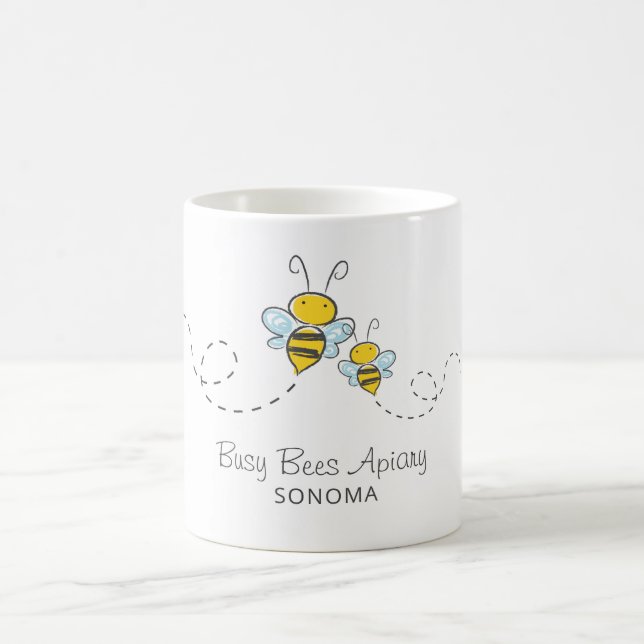 Apiary Honey Bees Beekeeper Coffee Mug (Center)