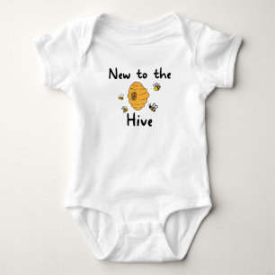 Apiary Worker New to The Hive Dad Apiculture  Baby Bodysuit