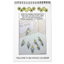 Apis de l'abeille Calendrier "Bienvenue à l'école 