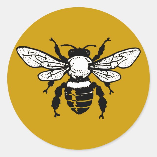 Apis Mellifera Honeybee Sticker (Front)