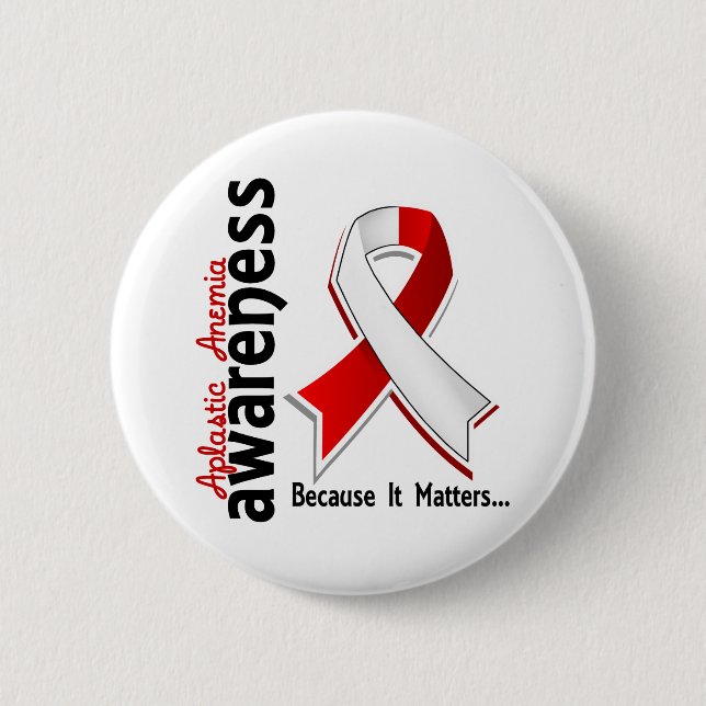 Aplastic Anemia Awareness 5 2 Inch Round Button (Front)