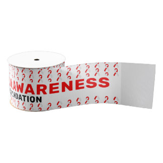 Aplastic Anemia Awareness Pattern Ribbon Grosgrain Ribbon