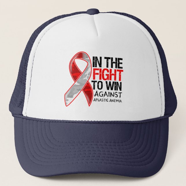 Aplastic Anemia - Fight To Win Trucker Hat (Front)
