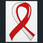 Aplastic Anemia Red White Ribbon 3 Flyer<br><div class="desc">Aplastic Anemia Awareness Ribbon T-Shirts,  Hoodies,  Apparel,  and Merchandise
Aplastic Anemia Awareness t-shirts,  hoodies,  apparel,  and merchandise featuring a sure-to-get-noticed multi-shaded awareness ribbon.</div>