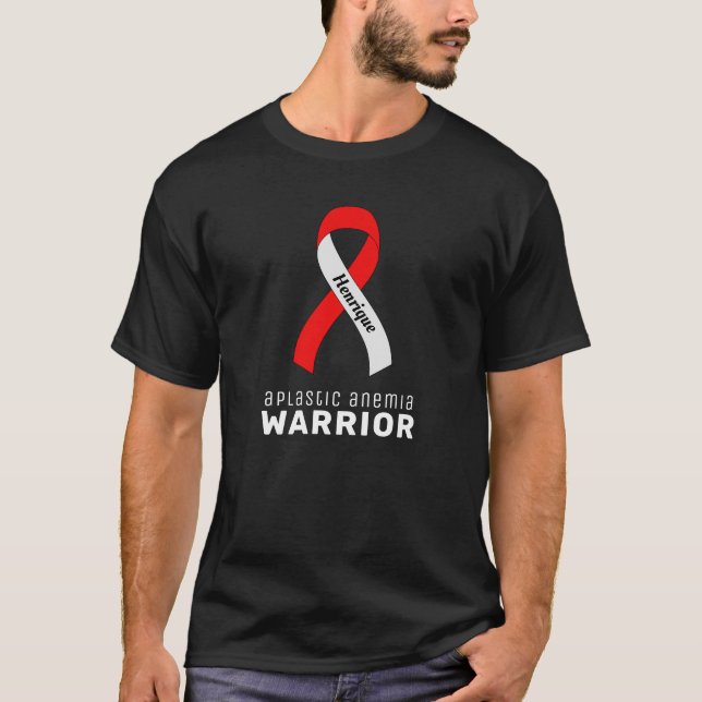 Aplastic Anemia Warrior Black Men's T-Shirt (Front)