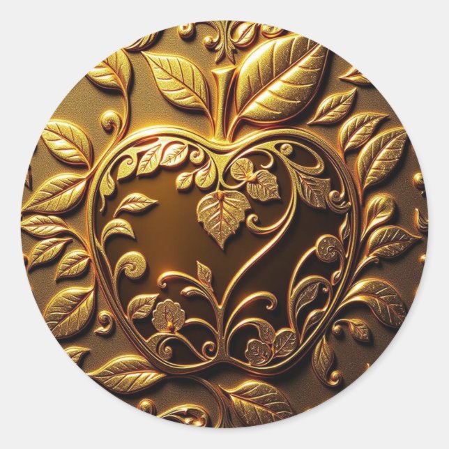 Aplle Classic Round Sticker (Front)