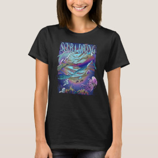 Apnea Diver Freediver Scuba Diver 4 T-Shirt