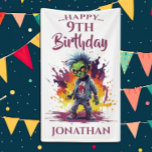 Apocalypse Birthday Zombie Boy Banner<br><div class="desc">Apocalypse Birthday Zombie Boy A great Zombie THEME banner is that perfect element for your PARTY decor. This design may be personalized by clicking Personalize this Template and then choosing the click to customize further option add text, change the text colour or style, or delete the text for an image...</div>