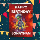 Apocalypse Birthday Zombie Boy Card<br><div class="desc">Apocalypse Birthday Zombie Boy

Unleash the Roarsome Fun with Personalized Zombie boy 
sweet personalized card for a little boyl.  Click the "Customize it!" button to change the text size,  text colour,  font style and more!</div>