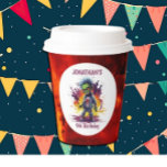 Apocalypse Birthday Zombie Boy Paper Cups<br><div class="desc">Apocalypse Birthday Zombie Boy- personalized cups for a little boy. Click the "Customize it!" button to change the text size, text colour, font style and more! If this product has the option to transfer the design to another item, please make sure to adjust the design to fit if needed. Contact...</div>