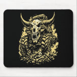 Apocalypse Bone Crusher Monster Truck  Mouse Pad<br><div class="desc">A powerful, stylized illustration of the Apocalypse Bone Crusher monster truck driven by a mysterious grim reaper figure. The design emphasizes bold shapes and aggressive forward motion, with the reaper’s flowing cloak dissolving into smoke and spectral exhaust trailing behind. Set in a rugged wasteland, the composition uses a limited color...</div>