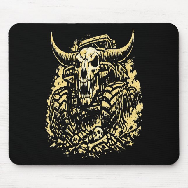 Apocalypse Bone Crusher Monster Truck  Mouse Pad (Front)