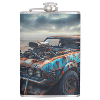Apocalypse Classic Chevy Camaro  Hip Flask