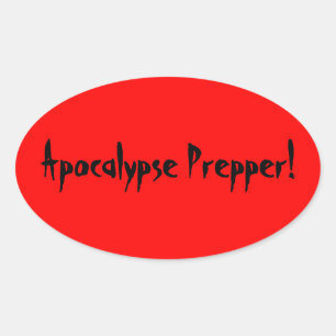 Apocalypse prepper sticker