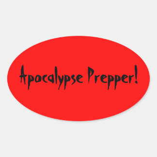 Apocalypse prepper sticker