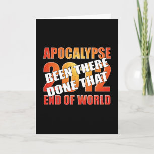 Apocalypse Survivor (New Year Card) Holiday Card
