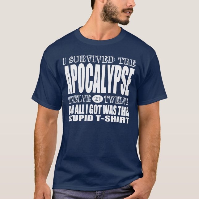 Apocalypse Survivor T-Shirt (For Dark) (Front)