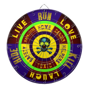 Apocalypse Zone - Live Laugh Love Run Kill Hide Dartboard