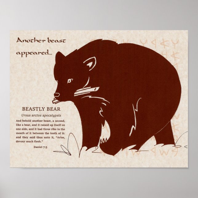 Apocalyptic Beasts: Beastly Bear Poster (Front)