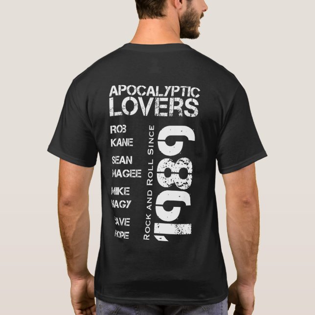 Apocalyptic Lovers - #Since1989 - New Concert T. T-Shirt (Back)