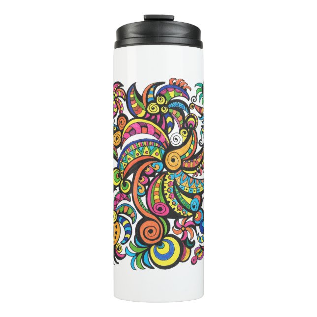 Apocalyptic Parrots Thermal Tumbler (Front)
