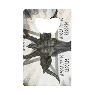Apocalyptic Records Stainless Steel Bottle Opener  Credit Card Bottle Opener