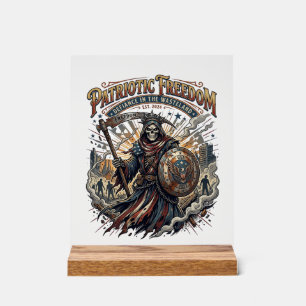 Apocalyptique Patriotique Liberté Faucheuse Zombie