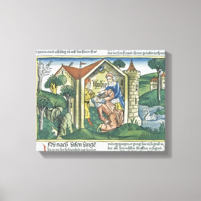 Apocrypha: Tobit is blinded by sparrow's droppings Canvas Print (Front)