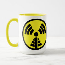 Apodcastalypse Mug! With the radiation logo!