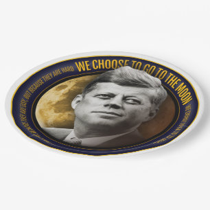 Apollo 11 50th Anniversary JFK We Choose Speech Paper Plate
