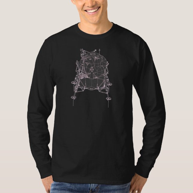 Apollo 11 50th Anniversary Lunar Module Lem Eagle T-Shirt (Front)
