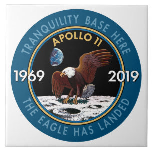 Apollo 11 50th Anniversary Mission Patch Insignia Tile