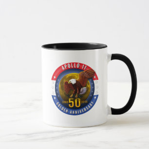 Apollo 11 50th Anniversary Patriotic Moon Eagle - Mug