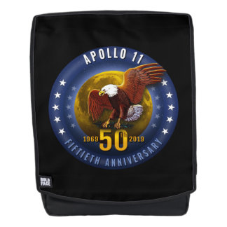 Apollo 11 50th Anniversary Starfield Moon Eagle - Backpack