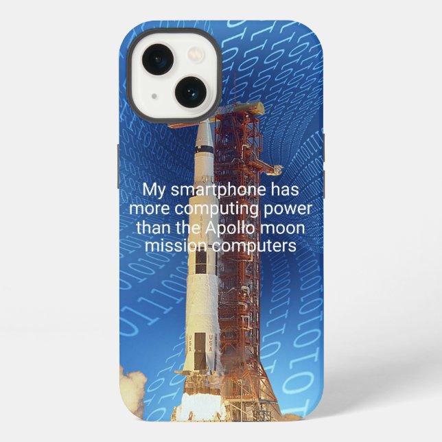 Apollo 11 Computing Power Case-Mate iPhone Case (Back)