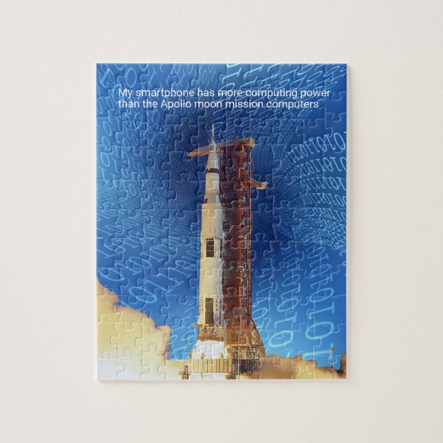 Apollo 11 Computing Power Jigsaw Puzzle (Vertical)
