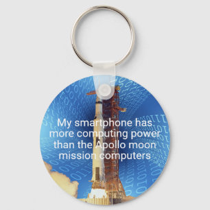 Apollo 11 Computing Power Keychain