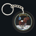 Apollo 11 insignia keychain<br><div class="desc">Apollo 11 insignia. Great gifts for astronomers,  gifts for astronauts and gifts for space fans!</div>