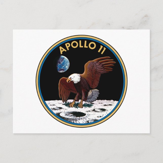 Apollo 11 insignia postcard (Front)