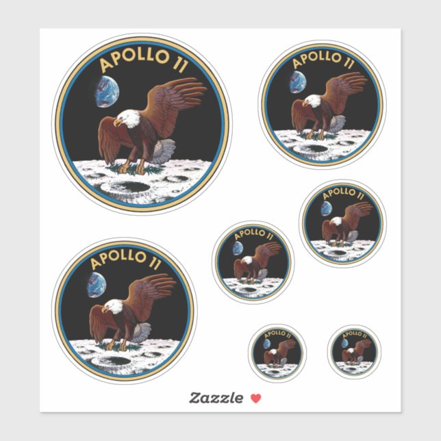 Apollo 11 insignia Sticker Pack (Sheet)