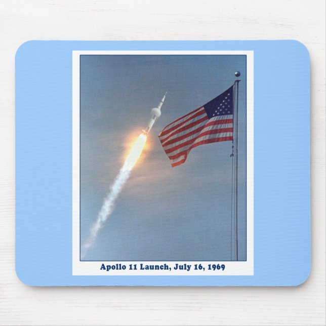 Apollo 11 Launch July 16, 1969 Mouse Pad (Front)