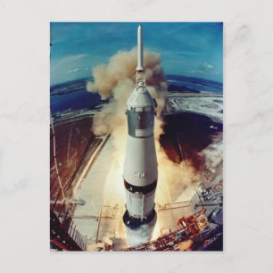 Apollo 11 Lift Off Postcard