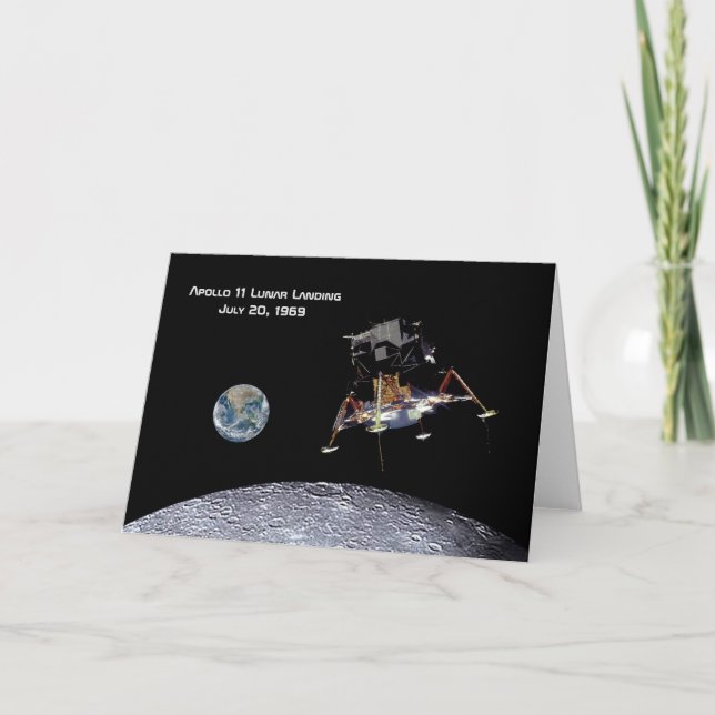 Apollo 11 Lunar Landing Card (Front)