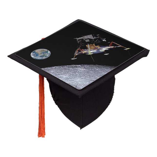 Apollo 11 Lunar Landing Graduation Cap Topper (Angled)