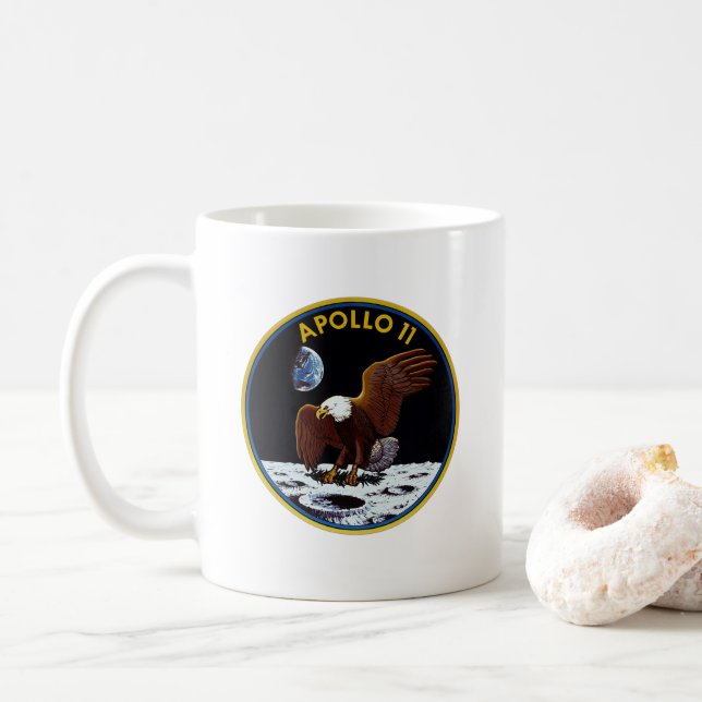 Apollo 11 Mission Emblem Mug (With Donut)