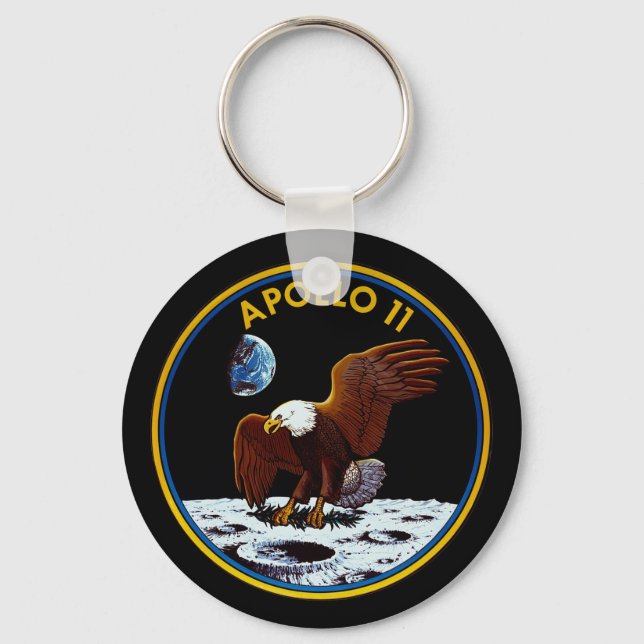 Apollo 11 mission patch keychain (Front)